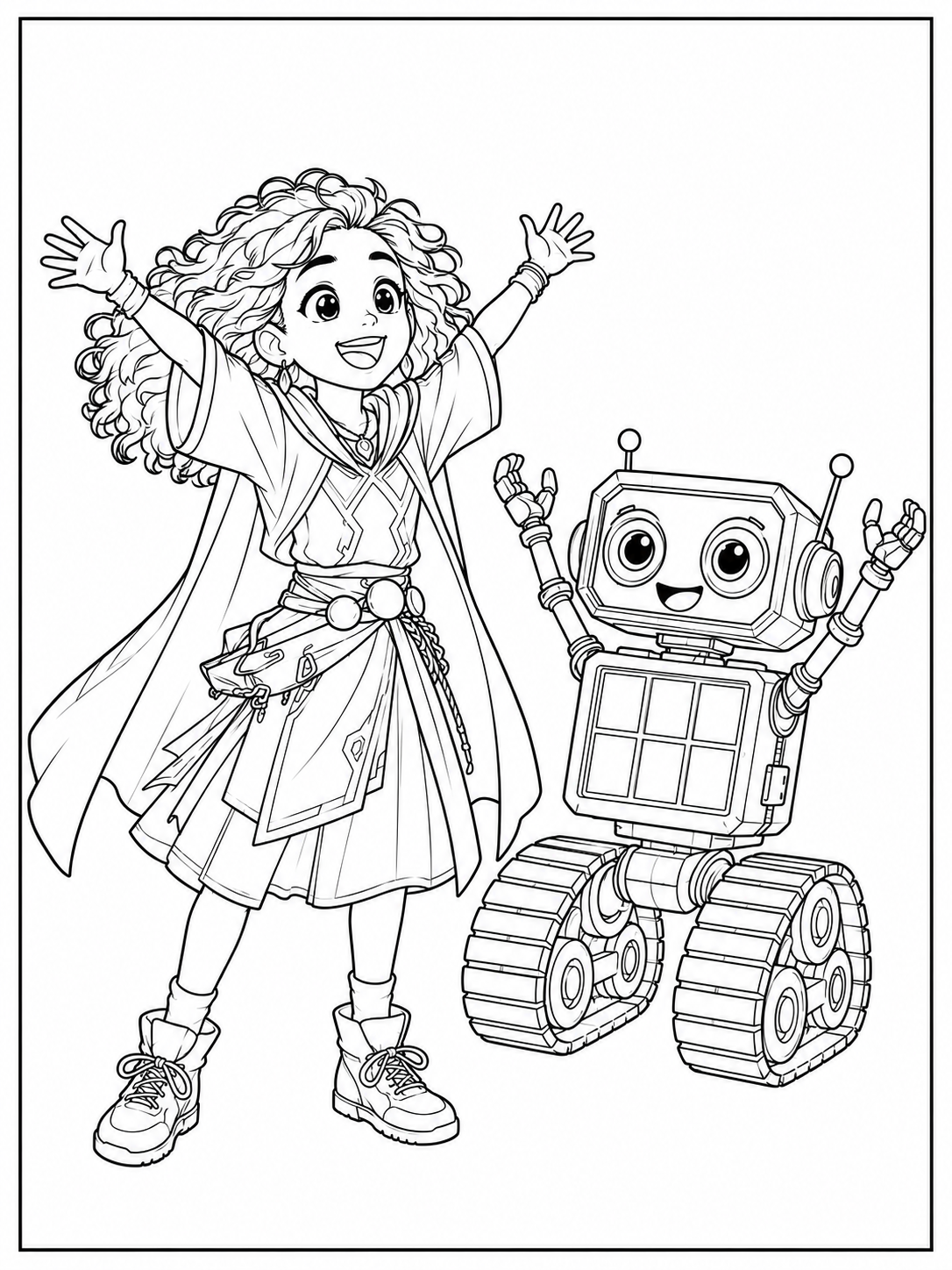 Solara coloring page